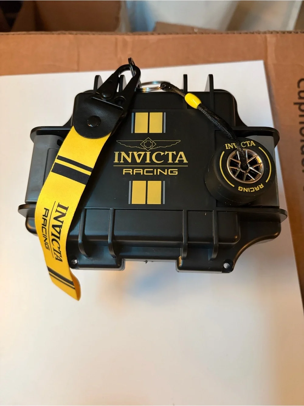Invicta FULL Racing F1 Black Skeleton Ultimate Mens Luxury Collectors Bundle